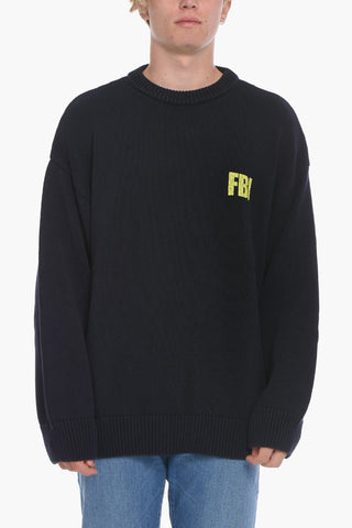 Maglia girocollo FBI in Cotone