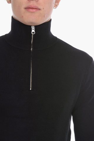 Viscose-knit GUNAN Half-zip Sweater