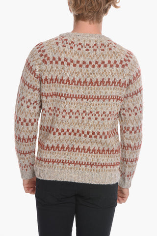 Wool-blend Jumper with Two-toned Pattern