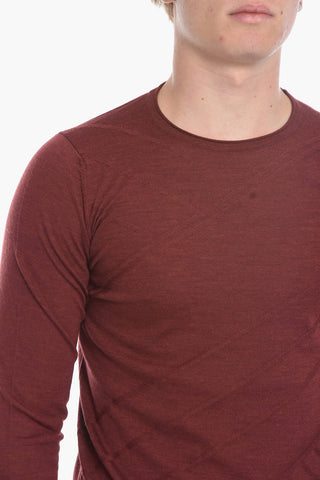 Maglia Girocollo in Lana Vergine Jacquard