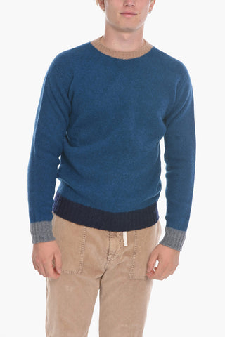 Crew-Neck Sweater with Contrasting Details