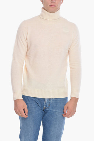 Virgin Wool and Cashmere Turtleneck Sweater