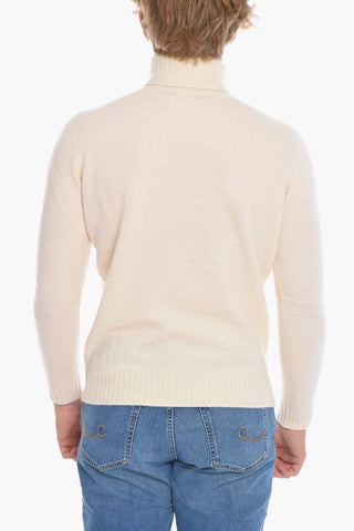 Virgin Wool and Cashmere Turtleneck Sweater