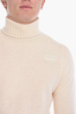 Virgin Wool and Cashmere Turtleneck Sweater