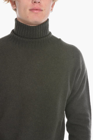 Virgin Wool and Cashmere Turtleneck Sweater