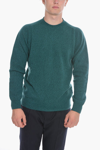 Virgin Wool and Cashmere Crew-neck Sweater