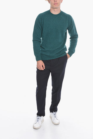 Virgin Wool and Cashmere Crew-neck Sweater