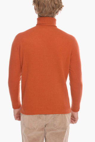 Virgin Wool and Cashmere Turtleneck Sweater