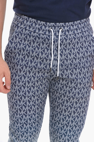 Joggers with All Over Logoed Motif