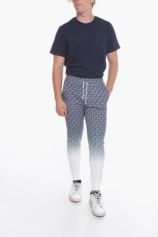 Joggers with All Over Logoed Motif