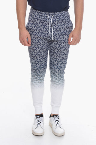 Joggers with All Over Logoed Motif