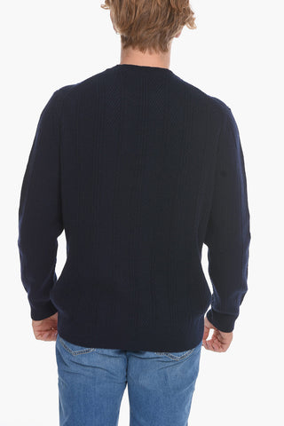 Crew Neck Aran Cashmere Pullover