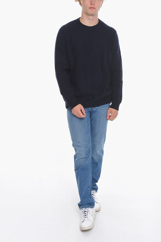 Crew Neck Aran Cashmere Pullover