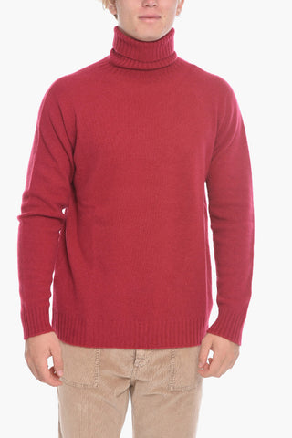 Turtle-neck Sweater with Ribbed Trims