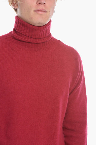 Turtle-neck Sweater with Ribbed Trims
