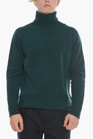 Virgin Wool and Cashmere Turtleneck Sweater