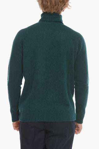 Virgin Wool and Cashmere Turtleneck Sweater