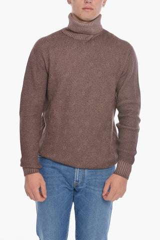 ID Turtleneck Aran Virgin Wool Sweater