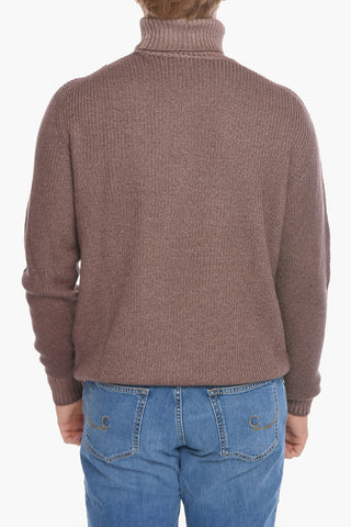 ID Turtleneck Aran Virgin Wool Sweater