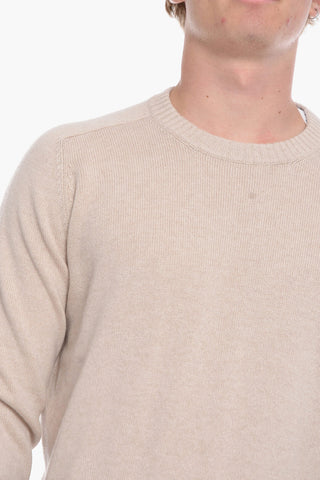 Cashmere Sweater with Patches on the Sleeves