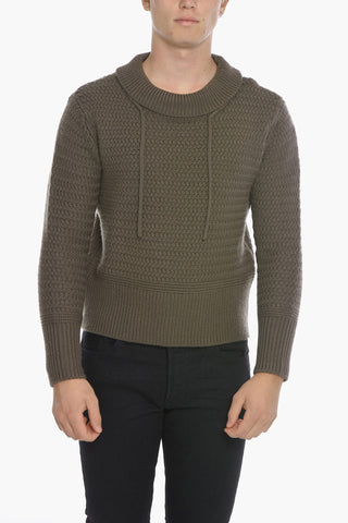 Wool Chunky Jumper with Drawstring