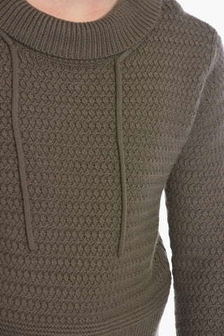 Wool Chunky Jumper with Drawstring