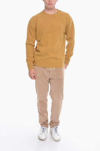 Virgin Wool and Cashmere Crew-Neck Sweater
