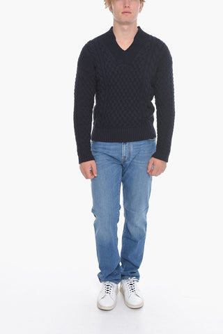 Cotton SYED V-neck Sweater