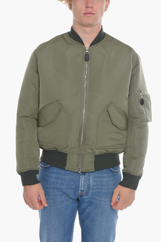 Bomber Multitasca in Nylon con Logo Stampato