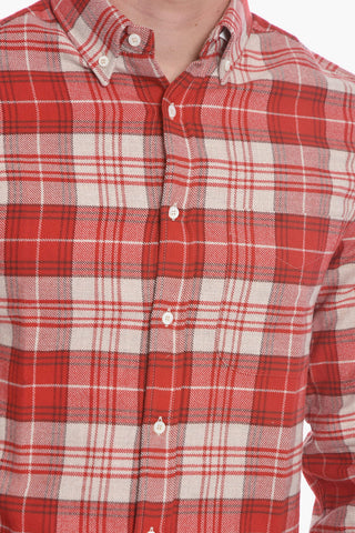 Loose-fit Shirt with Tartan Check Pattern