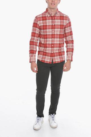 Loose-fit Shirt with Tartan Check Pattern