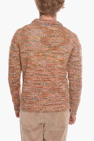 Maxi Maglia Girocollo Melange