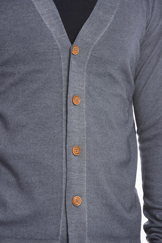 Lightweight Cardigan with Contrast Buttons