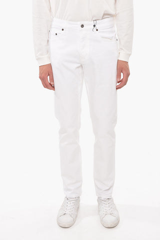 Jeans Slim Fit con Dettaglio Bottoni