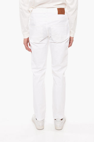 Jeans Slim Fit con Dettaglio Bottoni