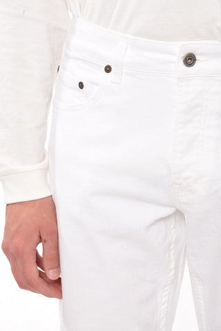 Jeans Slim Fit con Dettaglio Bottoni