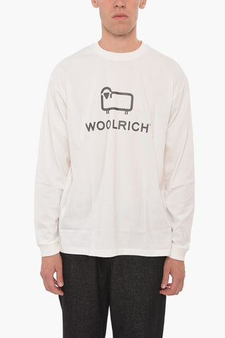 T-shirt a Maniche Lunghe con Stampa Logo