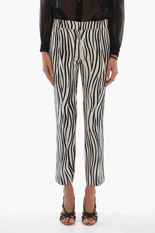 Animalier Print Flared Fit Pants