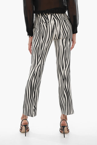 Animalier Print Flared Fit Pants