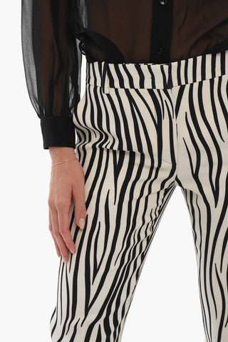 Animalier Print Flared Fit Pants