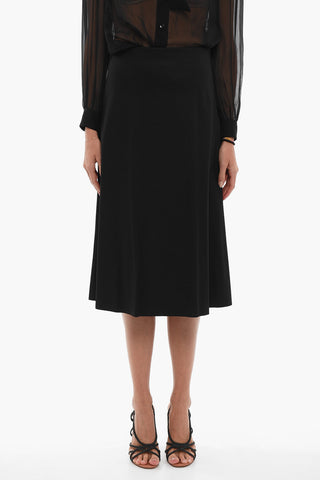 High-waisted Longuette Skirt