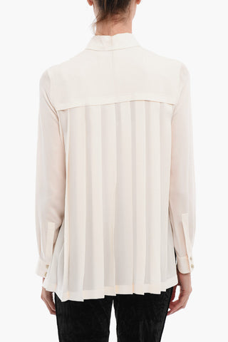 Camicia In Seta Con Spacchi Laterali