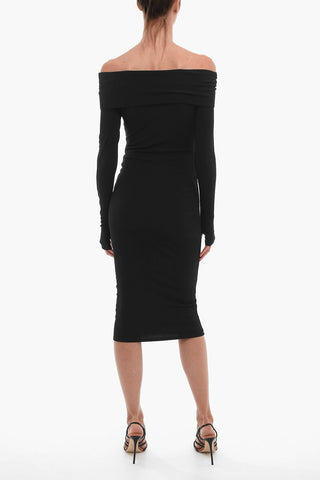 Boatneck Long Sleeved Dress