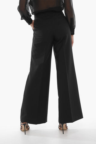 High-waisted Wide Fit Pants