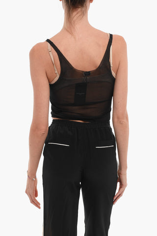 Sheer Silk Sleeveless Top