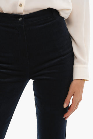 Pantaloni Flared Fit BIANCA In Corduroy