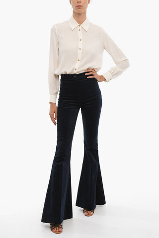 Pantaloni Flared Fit BIANCA In Corduroy