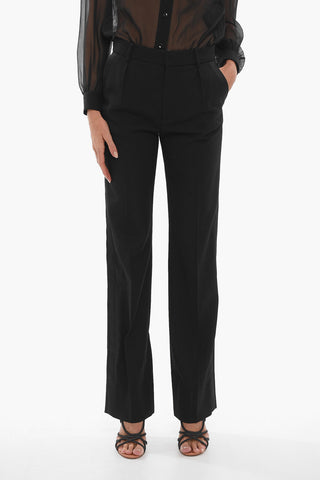 Loose Fit Pants Satin Bands