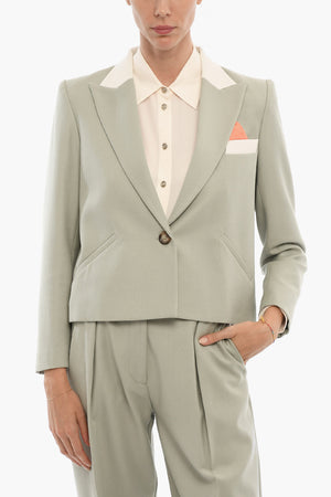 Single-Breasted Cropped Jacket DIANE