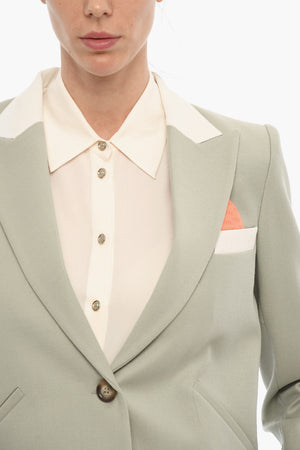 Single-Breasted Cropped Jacket DIANE